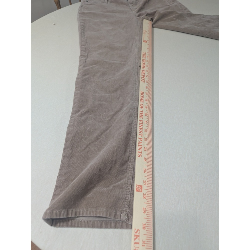 Talbots Flawless Corduroy Pants Womens 12 Straight Leg Tan Brown Stretch - Picture 7 of 8
